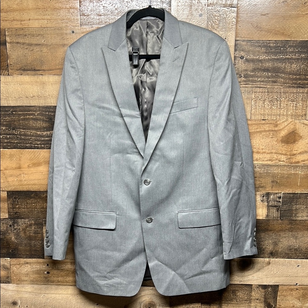 Michael Kors Gray Pinstripe Blazer Sports Jacket Suit Coat Men's‎ 42L
